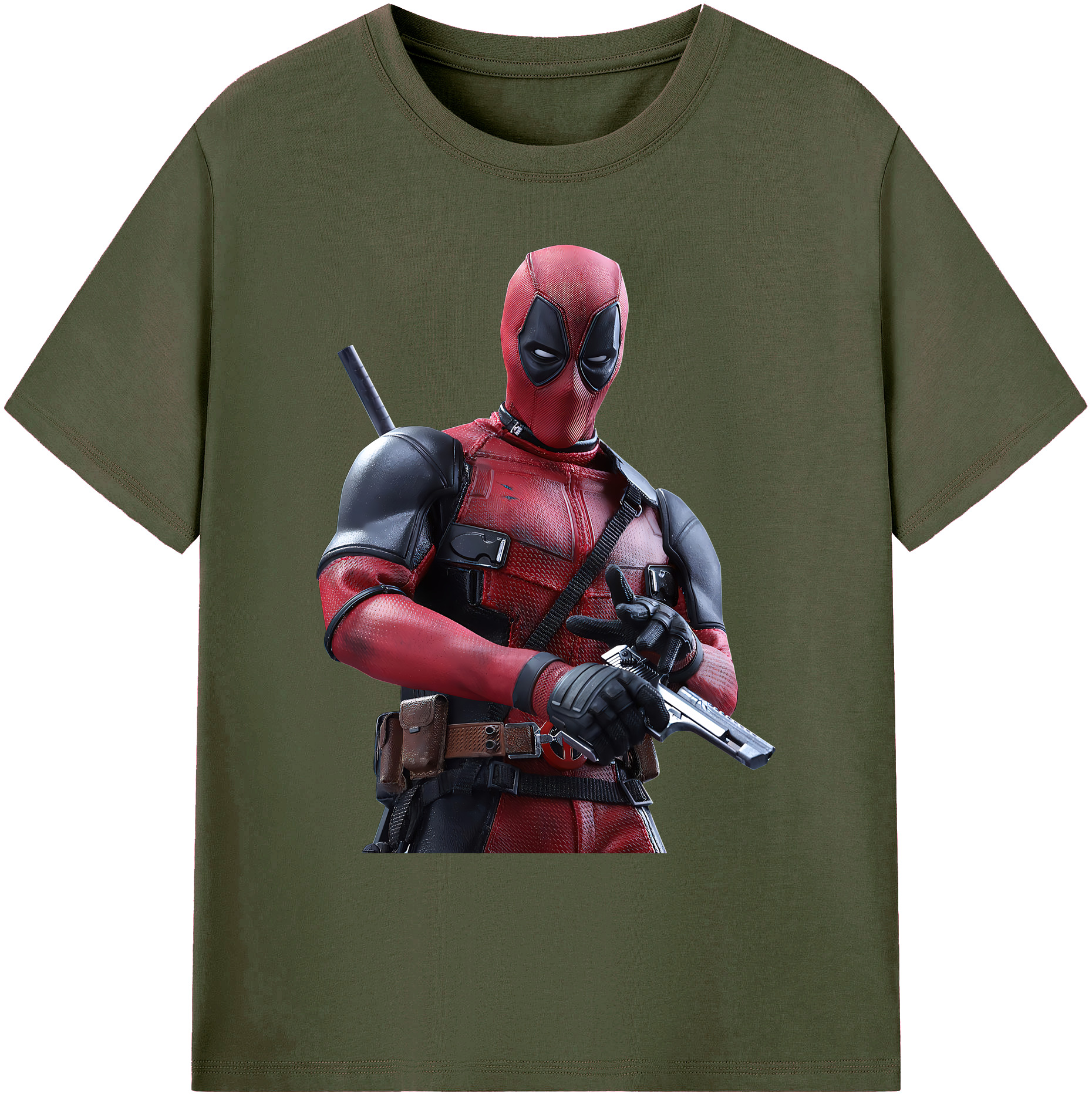 （画像用） Deadpool デッドプール 綿100％ メンズ半袖Tシャツ｜肌触りやわらか＆通気性